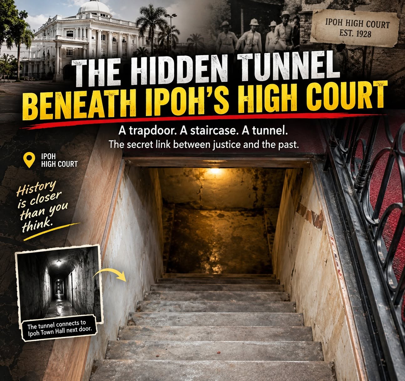 The Hidden Tunnel Beneath Ipoh's High Court