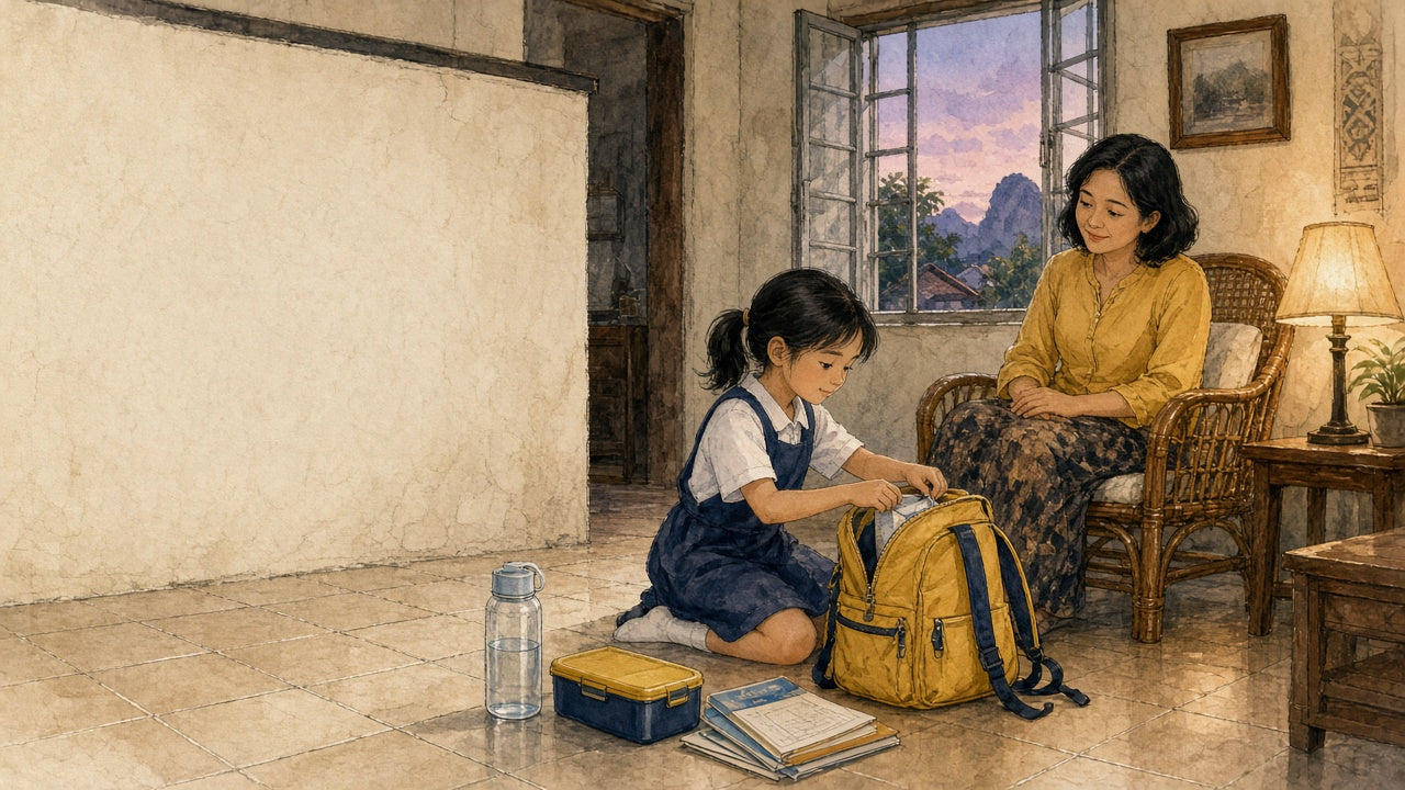 THE SCHOOL BAG: MY MUM NEVER BROUGHT ME WHAT I FORGOT. YEARS LATER, I FOUND OUT WHERE SHE HAD BEEN ALL THOSE MORNINGS