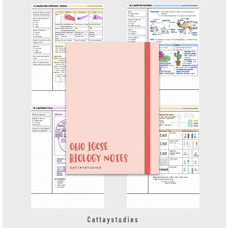 Cambridge IGCSE BIOLOGY 0610 A* Softcopy Study Bundle (Notes, Flashcards, Quizcards, Past Papers, Resource Bank)